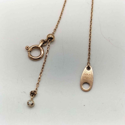 エテ ete 10k 0.02ct ダイヤモンド チェーンネックレス レディース